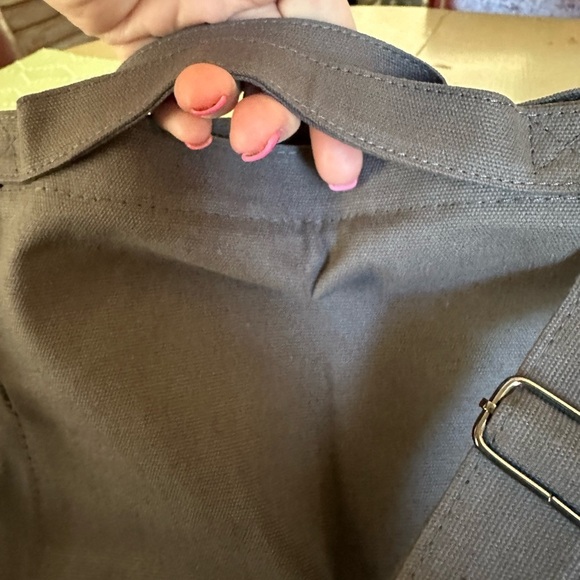 BRAND NEW "MOOD" TOTE /LAPTOP BAG ARMY GREEN w/BLACK LETTERS - Canvas - Picture 2 of 8